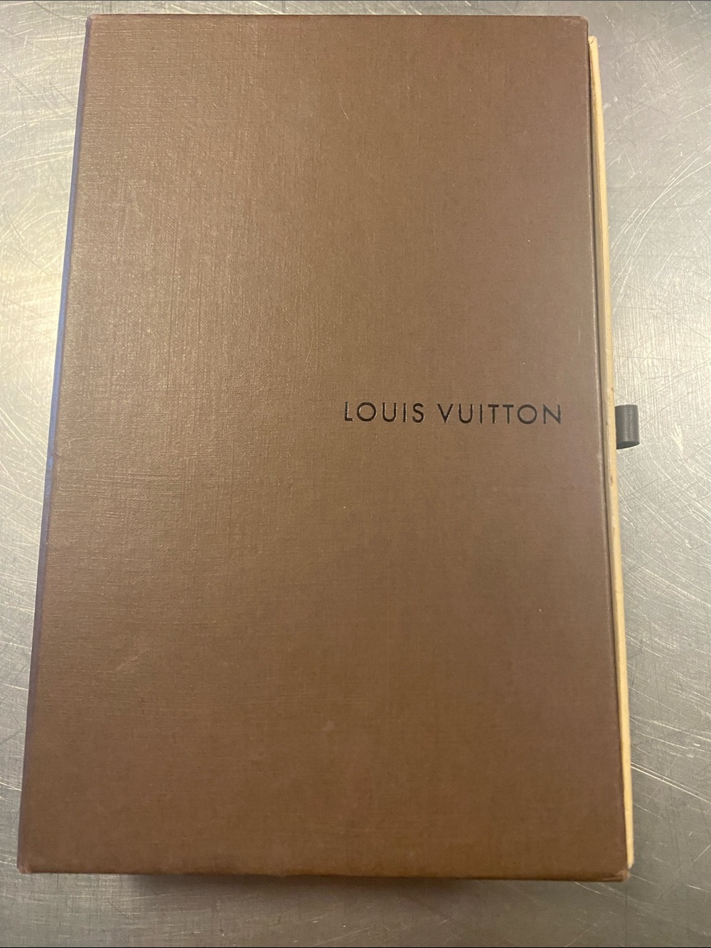 Louis Vuitton Brown Presentation Box with Logo for wallet w/ dust cloth
